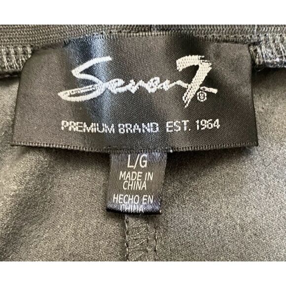 Seven7 Women's Large Pull On, Ankle Leggings, Charcoal Gray, Stretch, Soft Fill - Picture 11 of 13